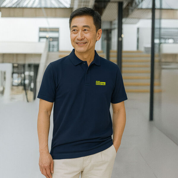 REWE digital Polo Space Cadet Miniaturansicht