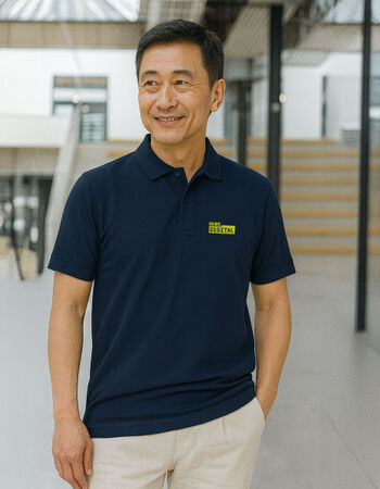 REWE digital Polo Space Cadet Miniaturansicht