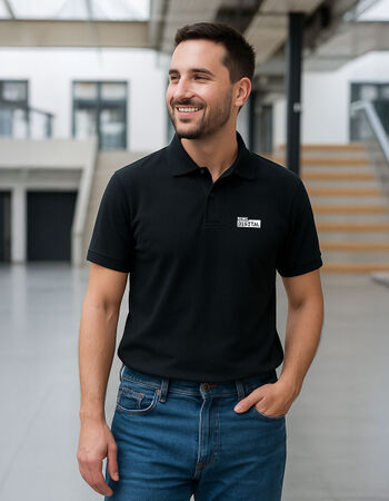 REWE digital Polo Black Miniaturansicht